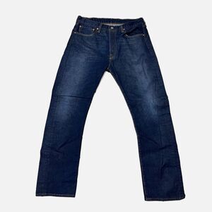Levi’s 501 Dark Wash Button Fly Jeans Size 34 X 32